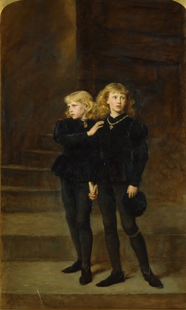 The Two Princes: Edward and Richard in the Tower by John Everett Millais
