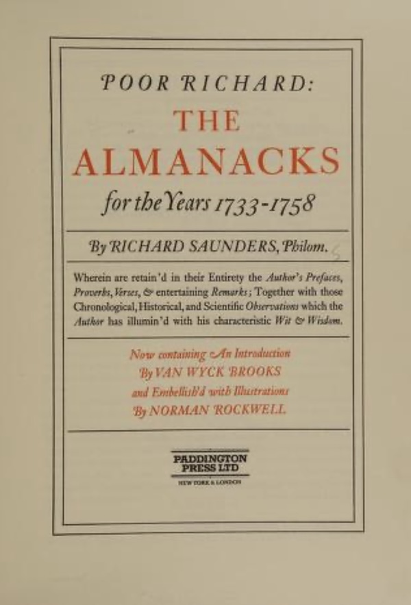 Poor Richard: The Almanacks by Benjamin Franklin