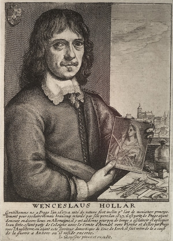 Portrait of Wenceslaus Hollar by Wenceslaus Hollar, etcher, after Johannes Meyssens artist