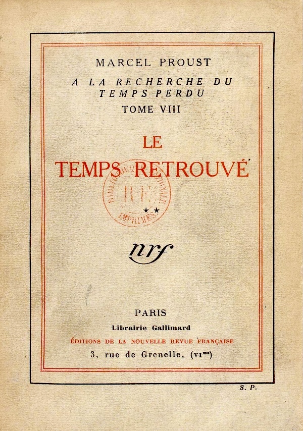 À la recherche du temps perdu: Le temps retrouvé by Marcel Proust