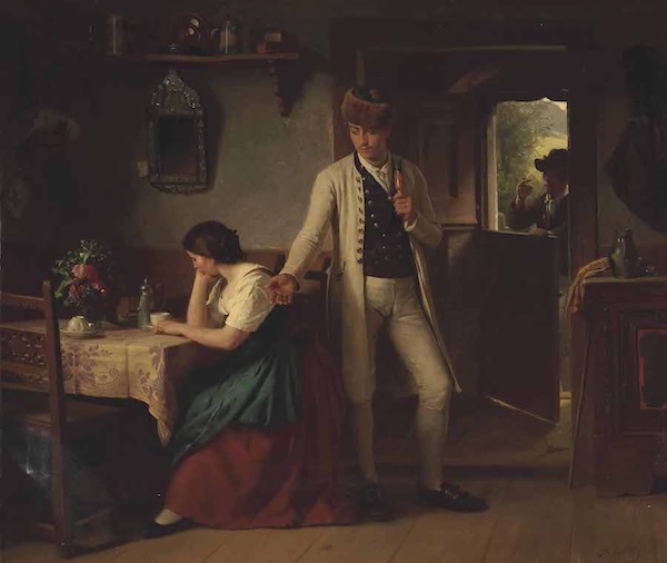 The Departure by Berthold Woltze