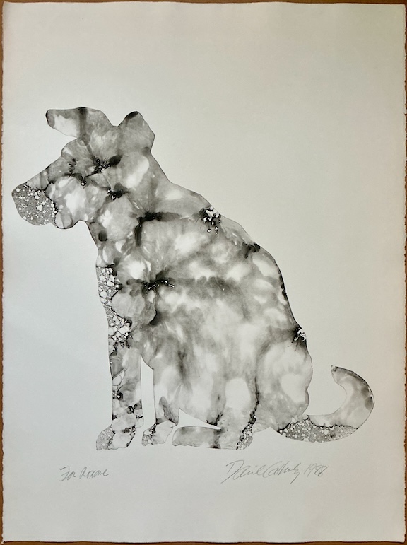 For Roxane, monoprint by David Gilhooly