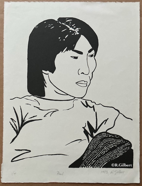 Paul, 1983 lithograph by Roxane Gilbert