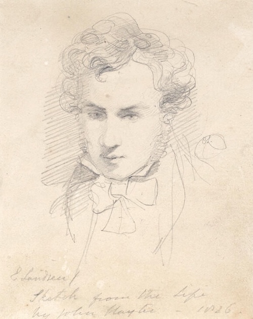 Sketch of Edwin Landseer 1826, by John Hayter