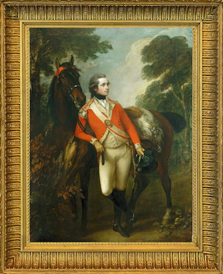 Thomas Gainsborough’s 1782 portrait of Lieutenant Colonel John Hayes St. Leger (my reproduction)